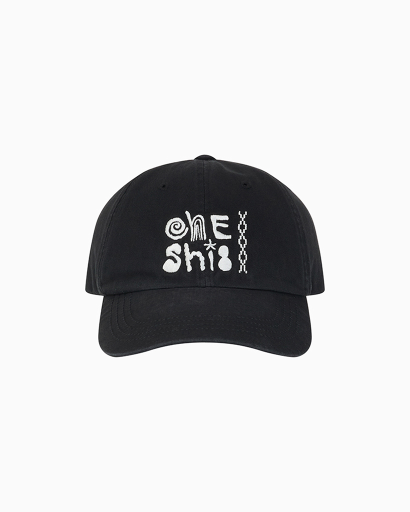 WASHED LOGO BALL CAP, BLACK
