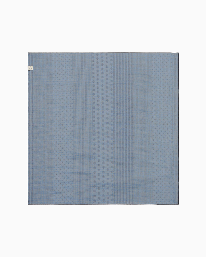 【Oheshio】 MIX DOT PATTERN SHEER SCARF 2色 MIX DOT PATTERN SHEER SCARF, BLUE | ファッション通販サイト NUGU