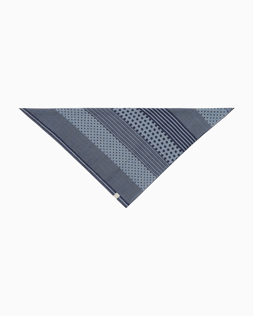 MIX DOT PATTERN SHEER SCARF, BLUE | ファッション通販サイト NUGU