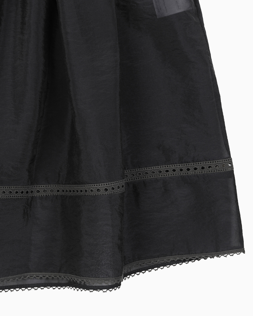 FRILL LAYERED SKIRT, CHARCOAL | ファッション通販サイト NUGU