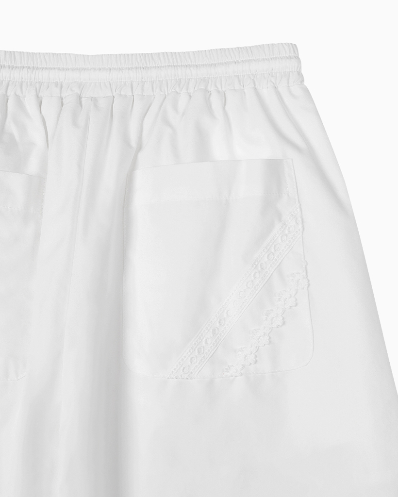 FRILL WIDE PANTS, WHITE | ファッション通販サイト NUGU