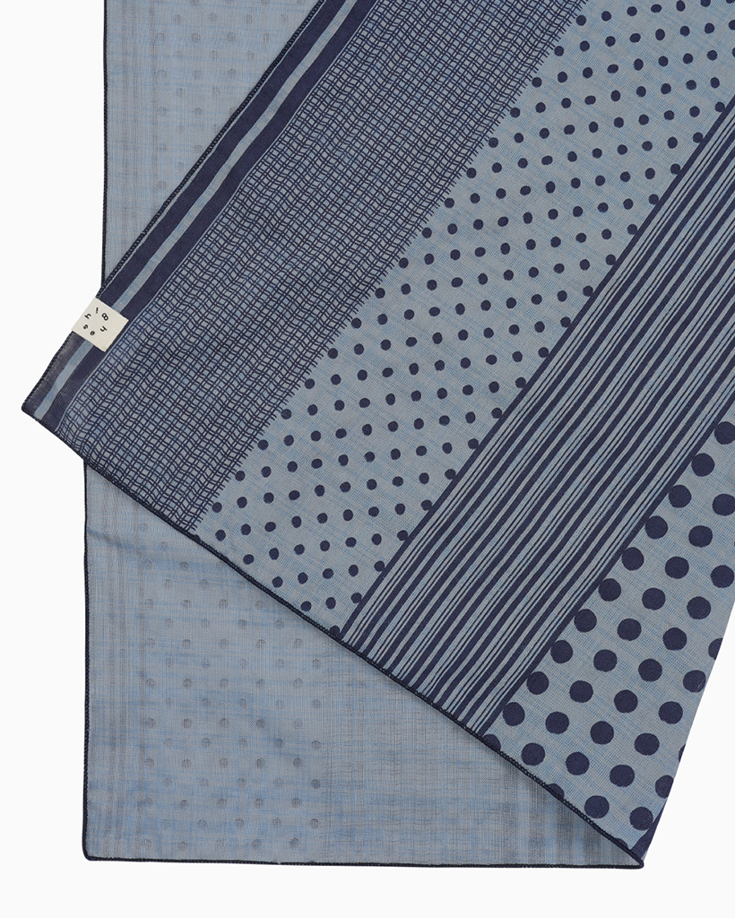 【Oheshio】 MIX DOT PATTERN SHEER SCARF 2色 MUSINSA公式 | OHESHIO MIX DOT PATTERN SHEER SCARF, BLUE