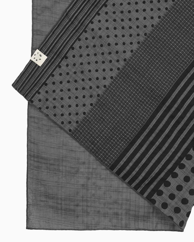 MIX DOT PATTERN SHEER SCARF, GRAY | ファッション通販サイト NUGU