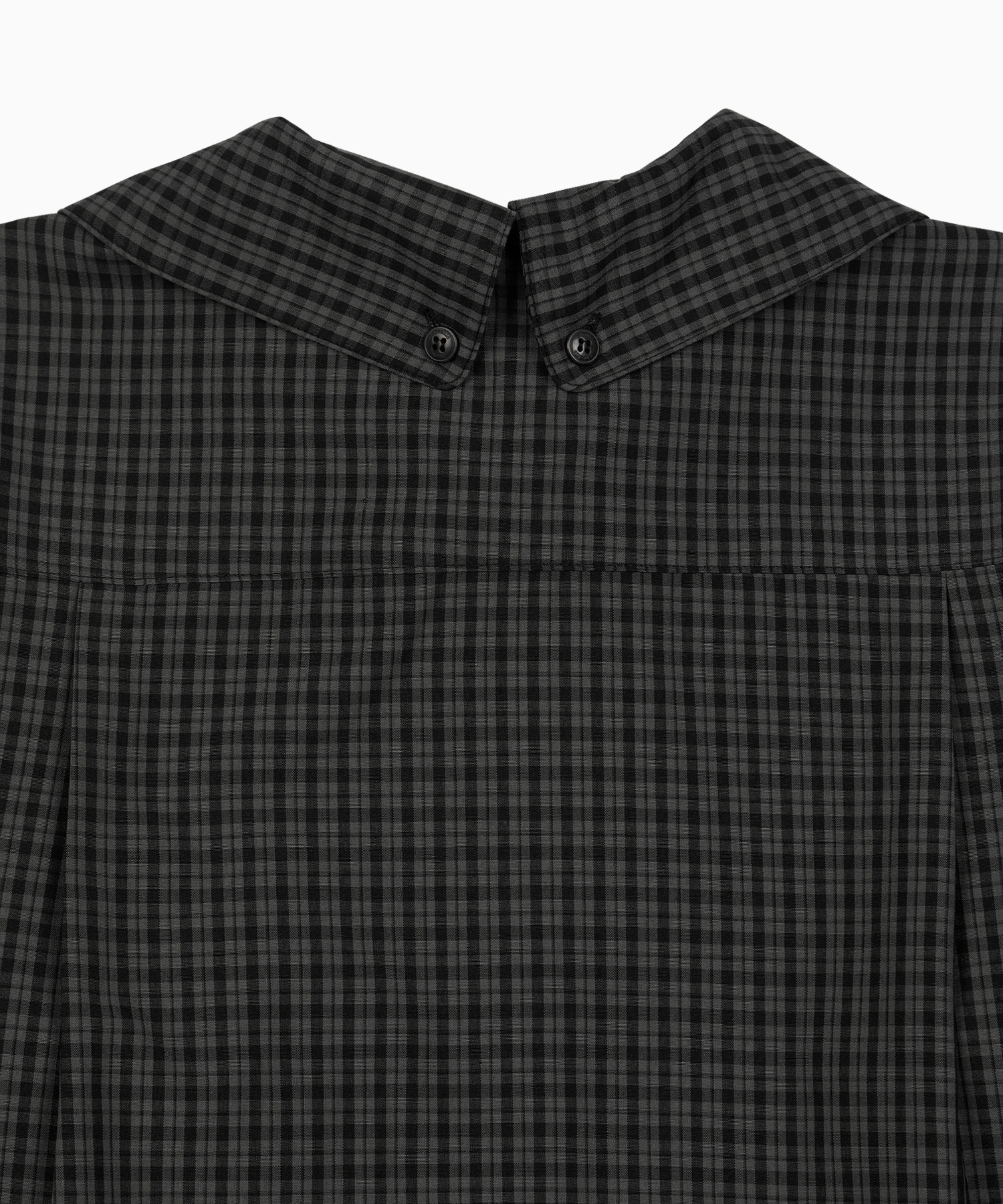 極美品 タグ付き 直近モデル CHECK POCKET OVER SHIRT LAYERED COLLAR SHIRT, CHARCOAL CHECK | ファッション通販