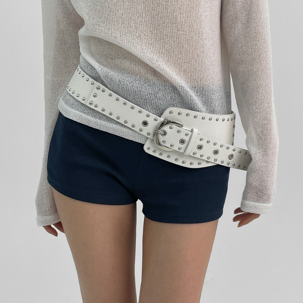 ニンコンレイヤードスタッドベルト