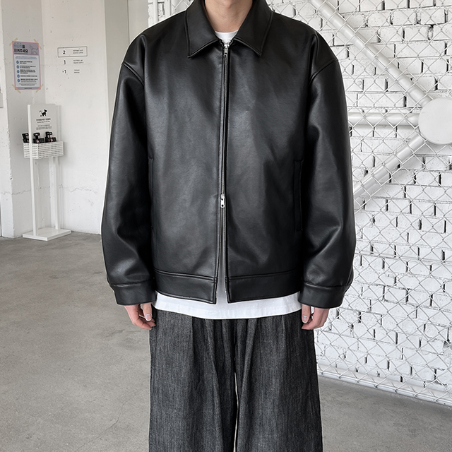 2WAYヴィーガンレザーブルゾン/MA-1 | ファッション通販サイト NUGU