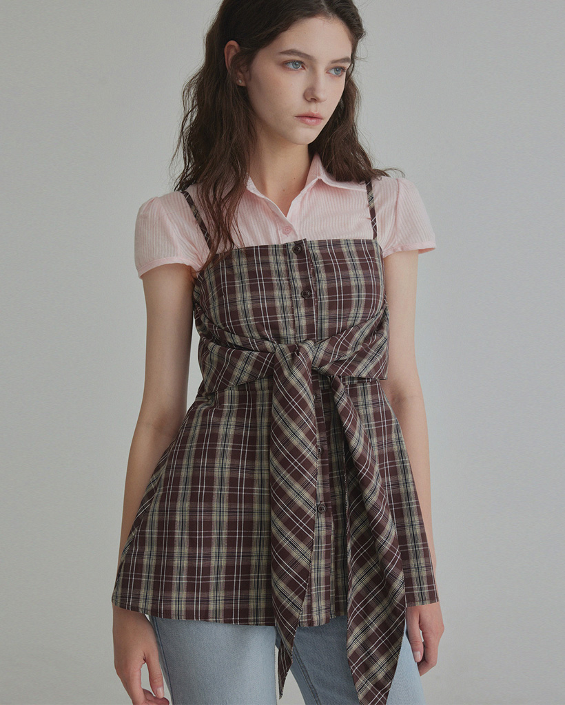 Nerdine Check Strap Mini Dress | ファッション通販サイト NUGU