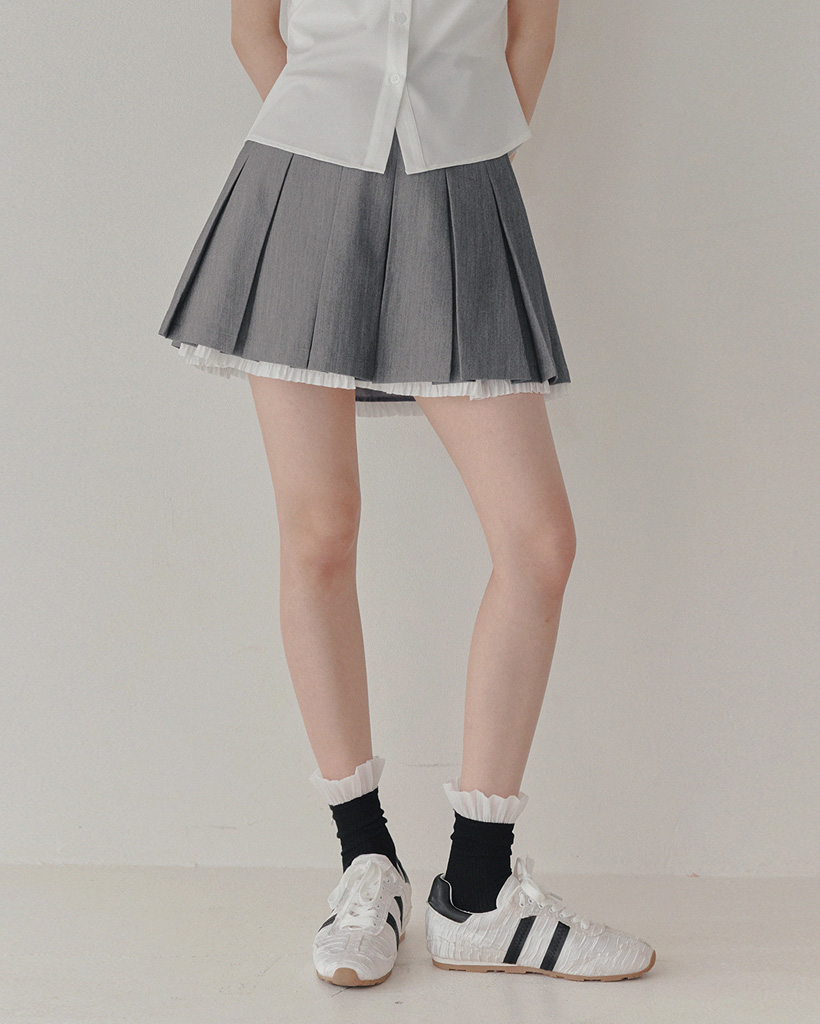 マルカットバンディングバルーンミニスカート | ファッション