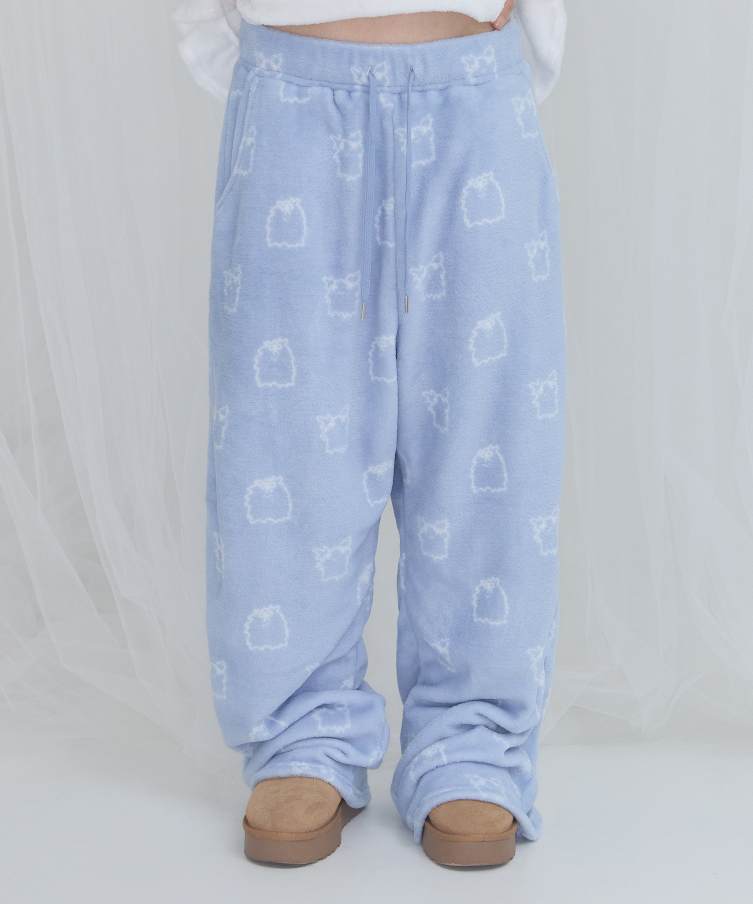 [FANCY X DUSTY] Zzz DUSTY SALON PAJAMA PANTS (SKY BLUE) F25NM1016