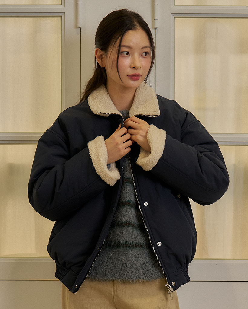 Dumble high-neck puffer jacket [KNFW05JP09]_[2color]