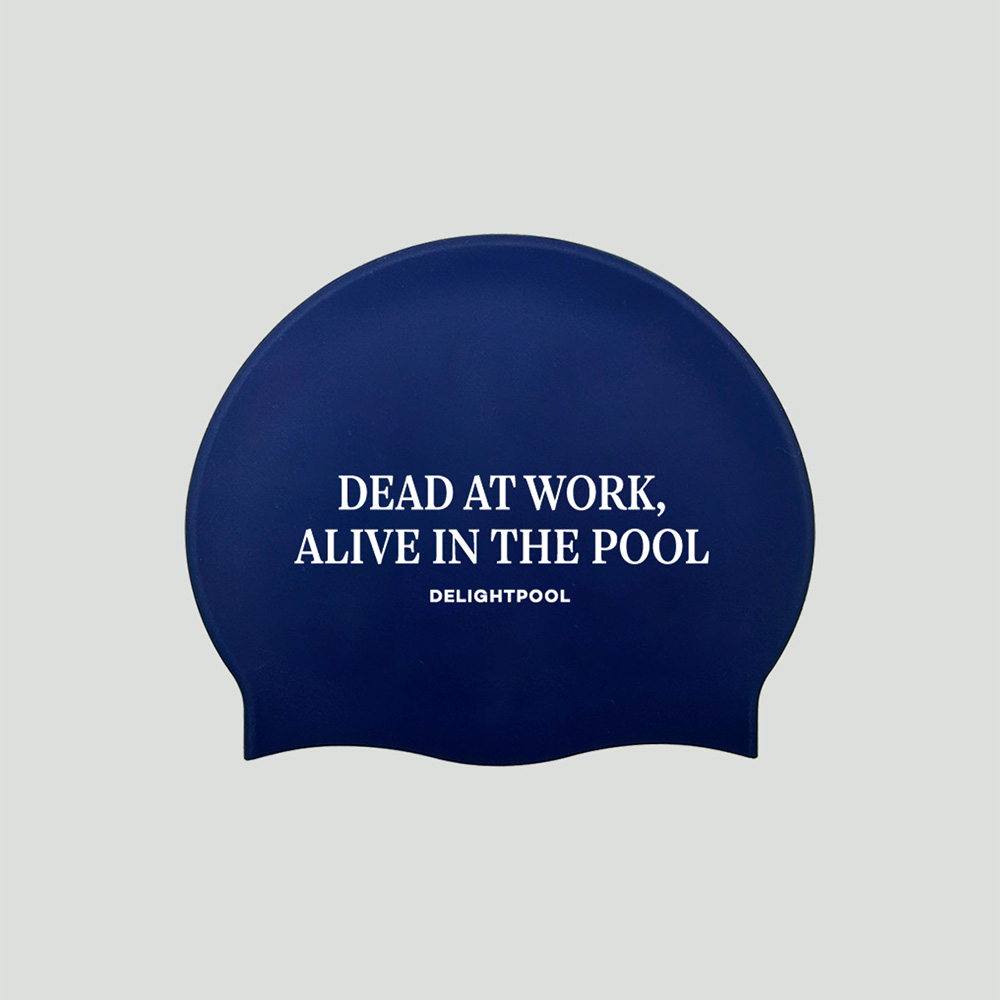 Alive in the pool Swim Cap - Navy