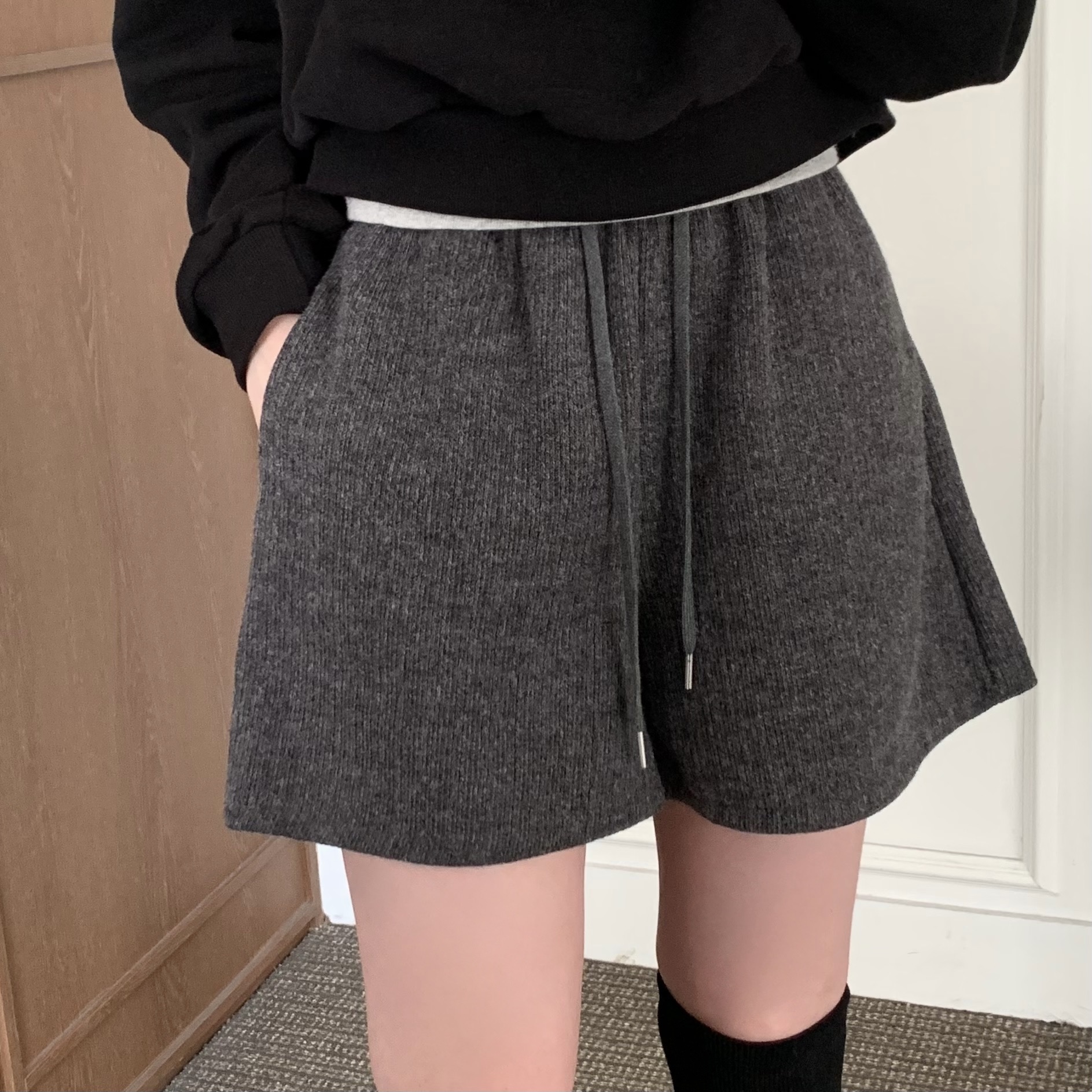 新品未使用misha and puff ニットショートパンツ ニットショートパンツ/ハーフパンツ | ファッション通販サイト NUGU