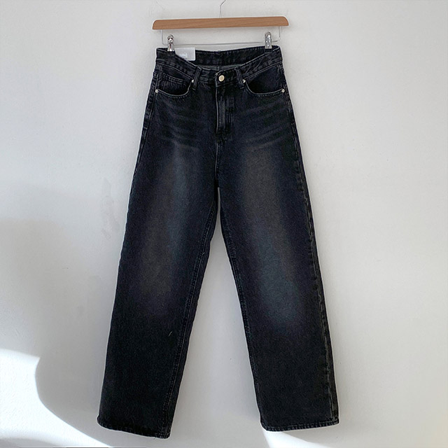 XL) ブラックワイドデニムパンツ | ファッション通販サイト NUGU