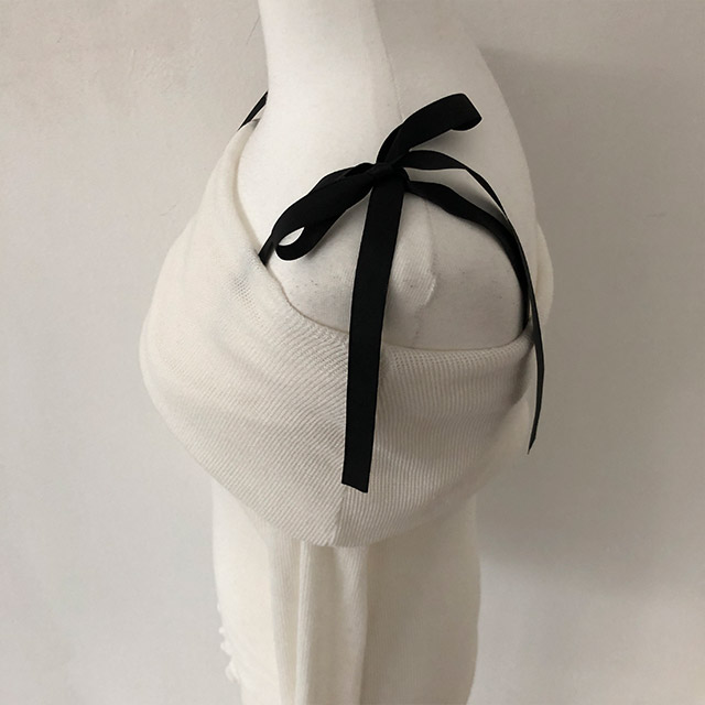 3color]バイカラーリボンオフショルニット | ファッション通販サイト NUGU