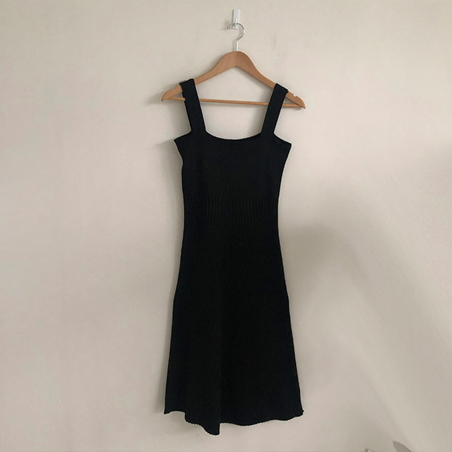 2ピース]ボレロカーディガンニットキャミワンピース