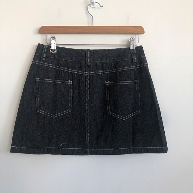 2ピース]ステッチローデニムジャケット＋デニムスカート