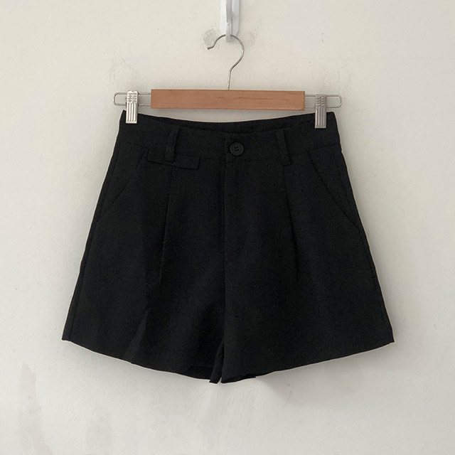 yori トリプルクロスショートパンツ　黒36 スラックスショートパンツ/ハーフパンツ | ファッション通販