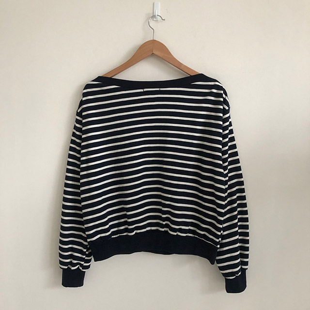 ボートネックスウェット ボートネックスウェット / boat neck sweat ショート丈