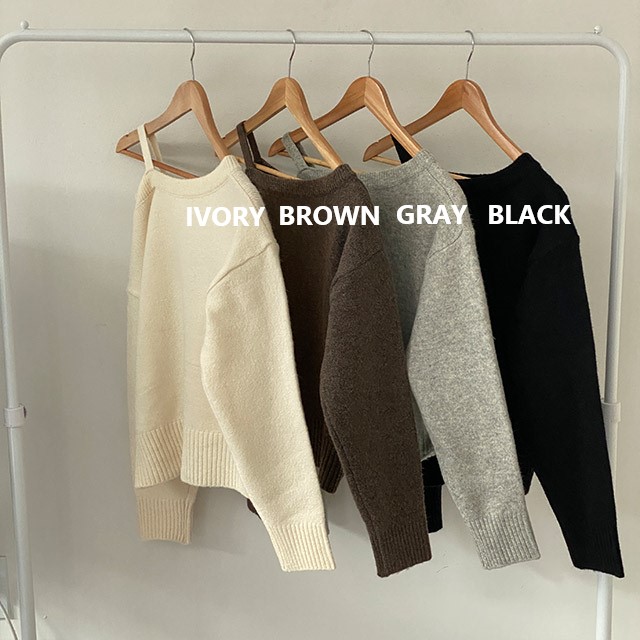 4color] オフショルダーニット | ファッション通販サイト NUGU