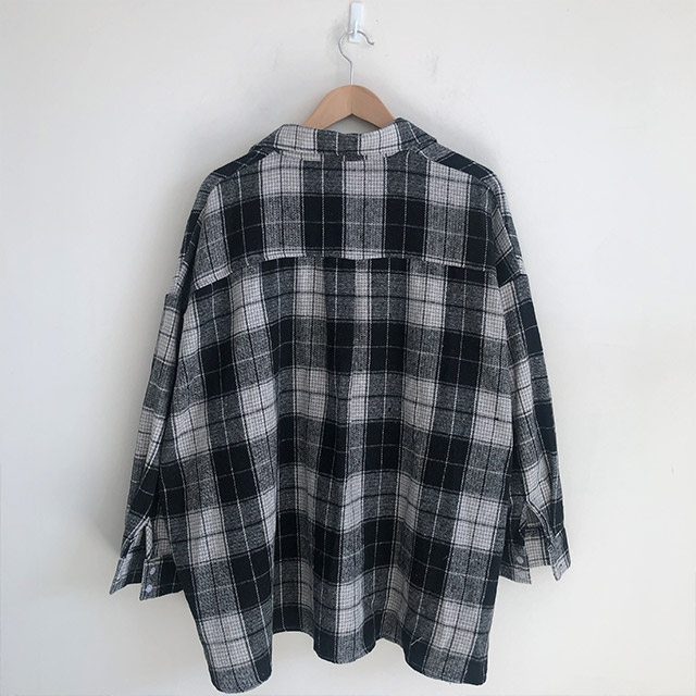 オーバーサイズバイカラーチェックシャツ | ファッション通販
