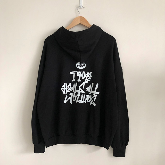 Nodress × Room SERVICE888 パーカー 3color]オーバーサイズレタリングカジュアルフードパーカー