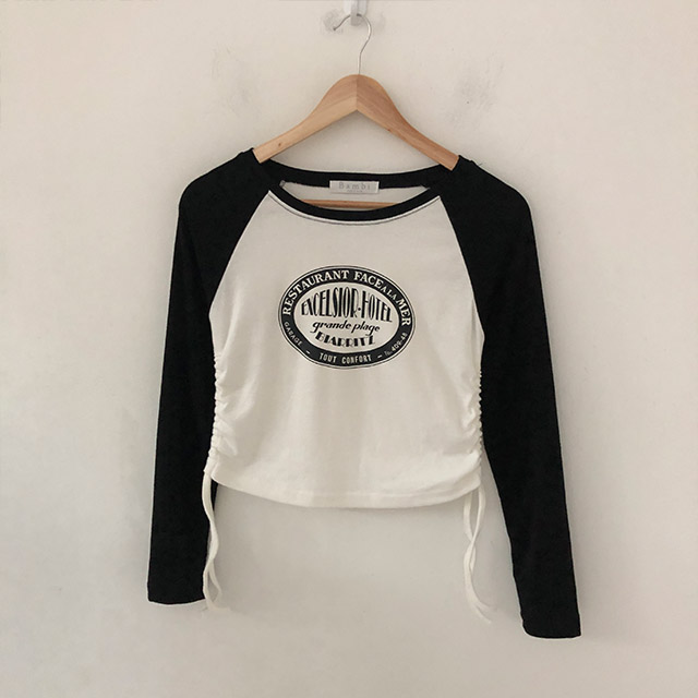 バイカラーラグランシャーリングTシャツ | ファッション通販