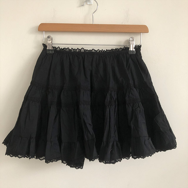 レースシフォンゴムミニスカート | ファッション通販サイト NUGU