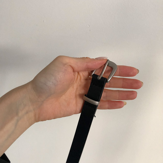 3color/ベルトセット]タック入りスラックスショートパンツ