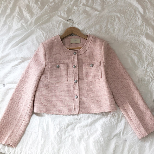 パステルノーカラーツイードジャケット | ファッション通販サイト NUGU
