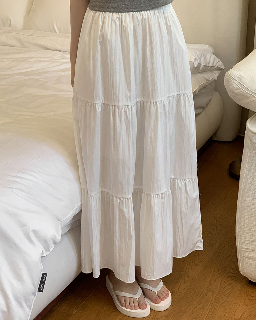 ティアードフレアロングスカート | ファッション通販サイト NUGU