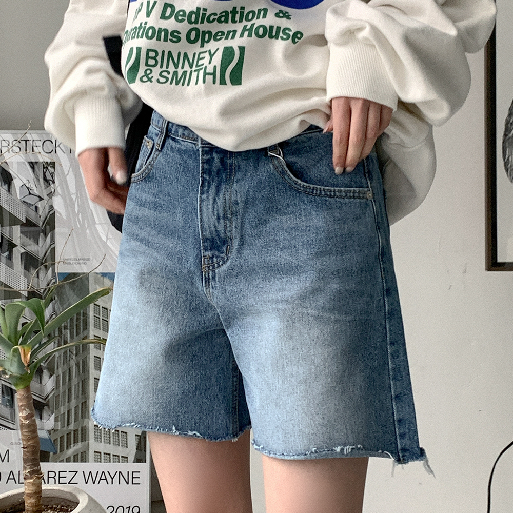 ハイデニムショートパンツ/ハーフパンツショートパンツ
