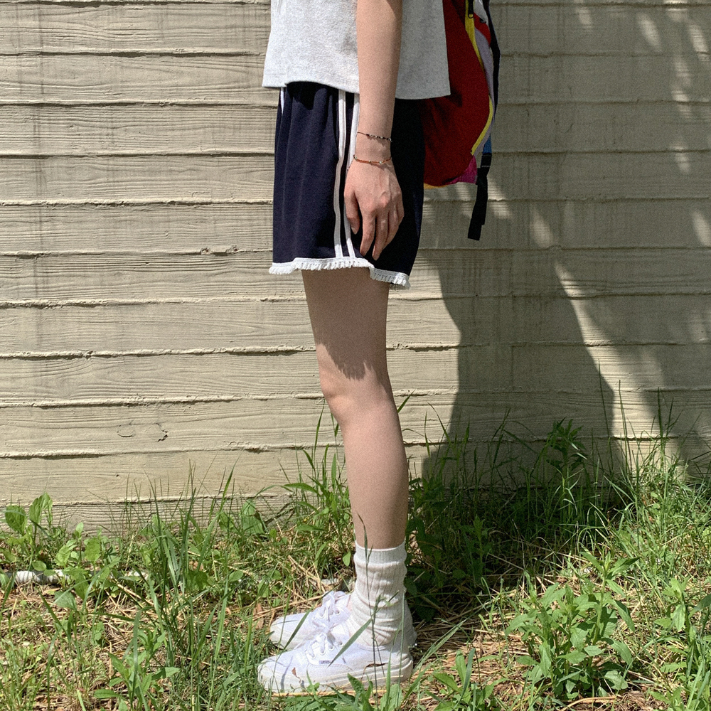 litmusホワイト キルティング レース ハーフパンツ litmusホワイト