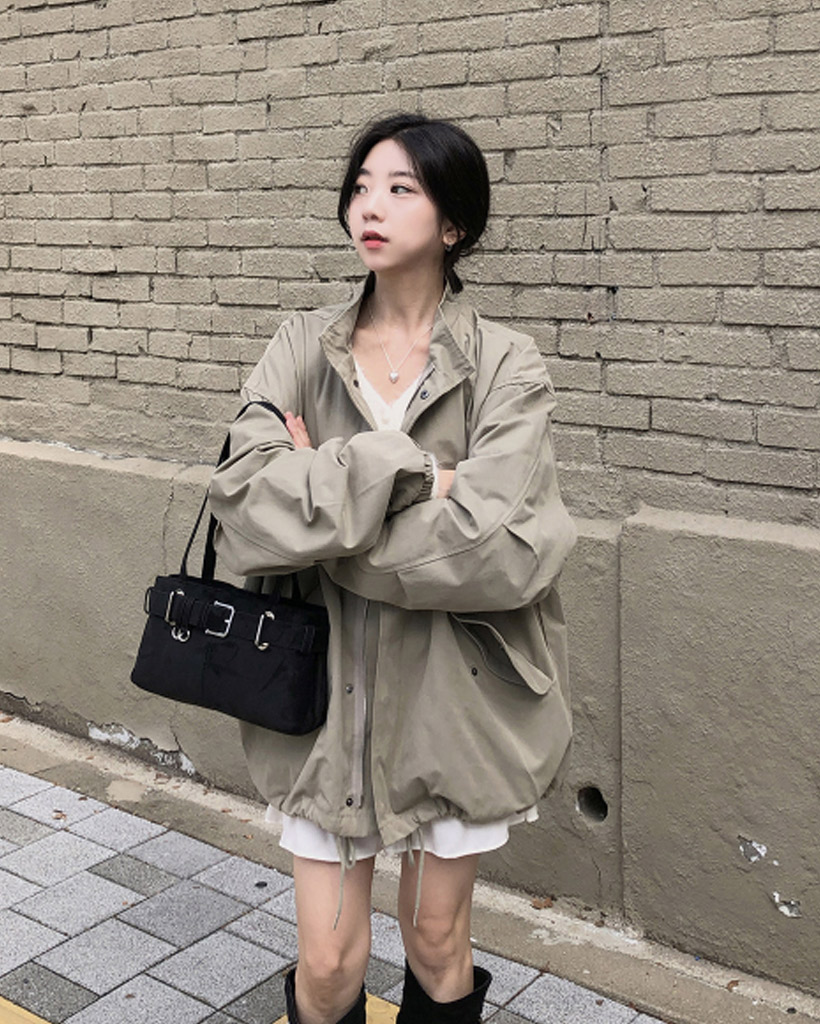 ストリングショートマウンテンパーカー