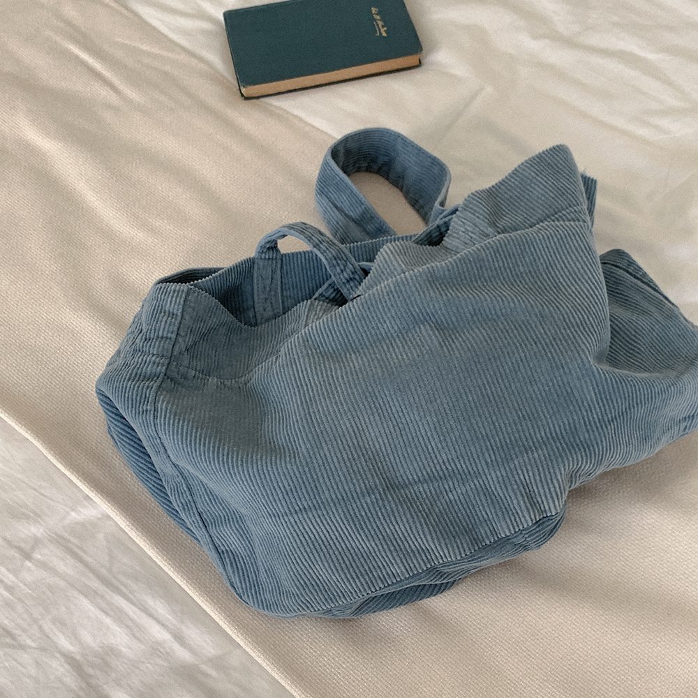 コーデュロイ2WAYトートバッグ/ショルダーバッグ