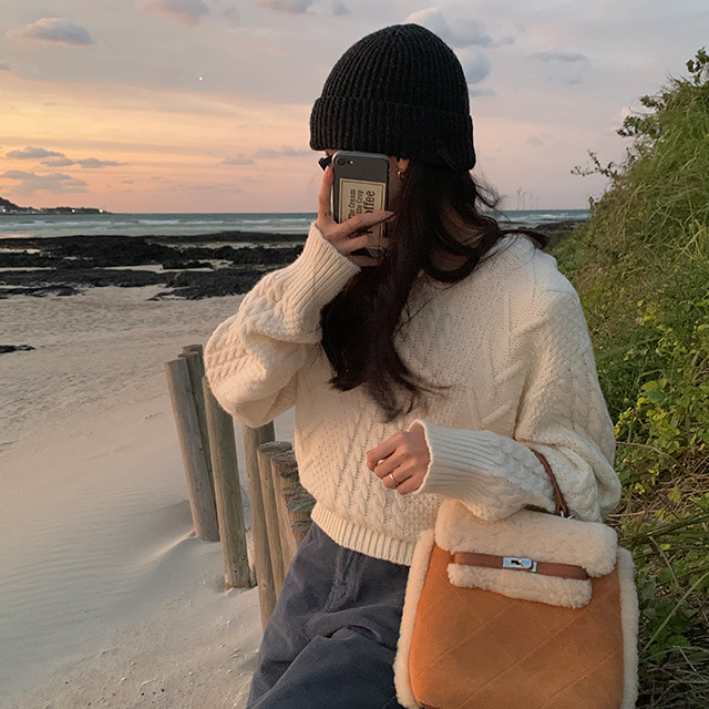 ORIGINAL/オリジナルカラー] フード付きフェイクファーダッフルコート