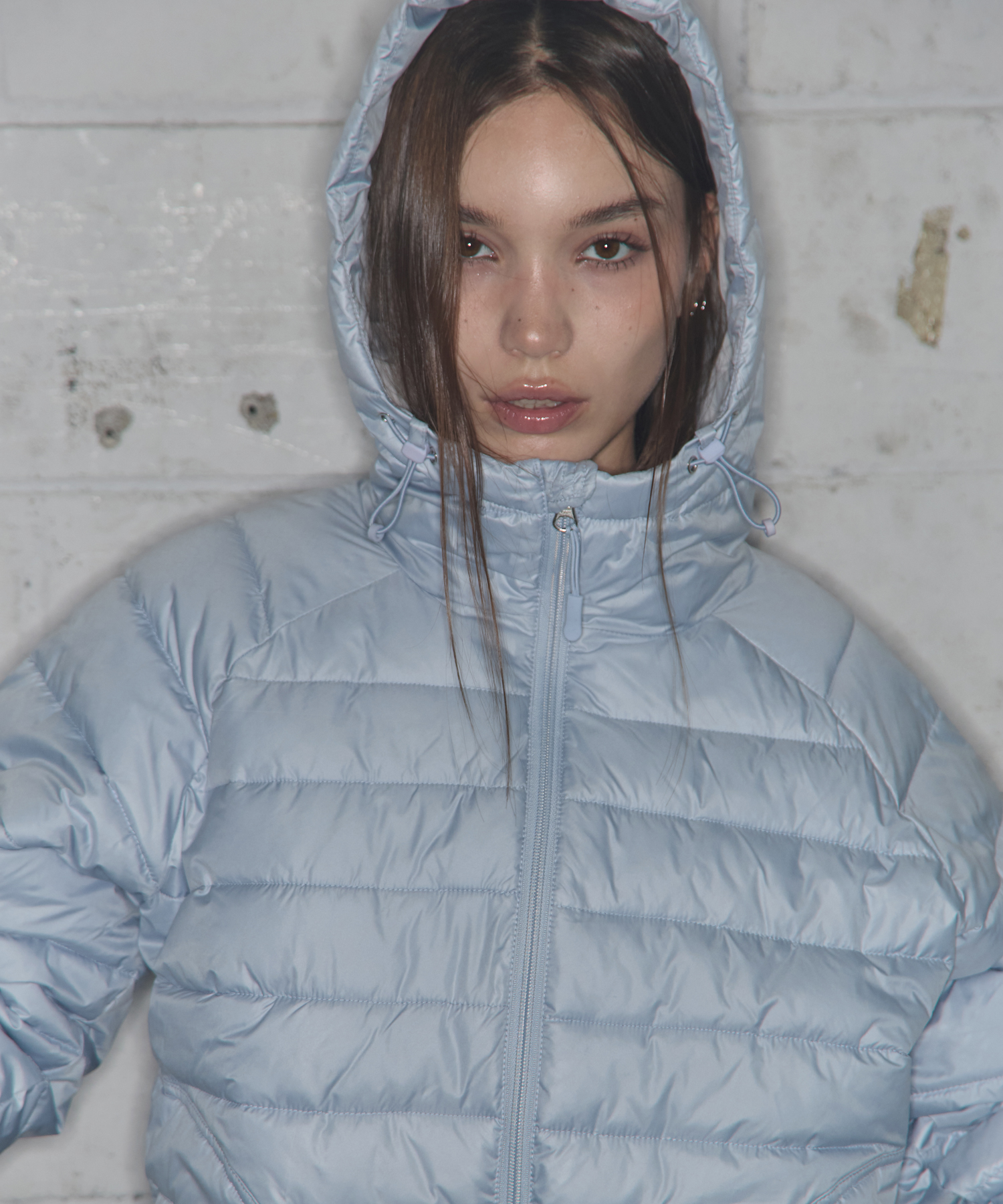 LIGHTWEIGHT SWING PUFFER (SKY BLUE) F25ZA001 | ファッション通販