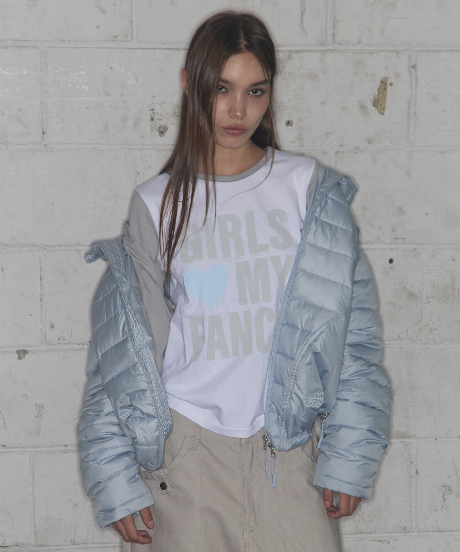 LIGHTWEIGHT SWING PUFFER (SKY BLUE) F25ZA001 | ファッション通販