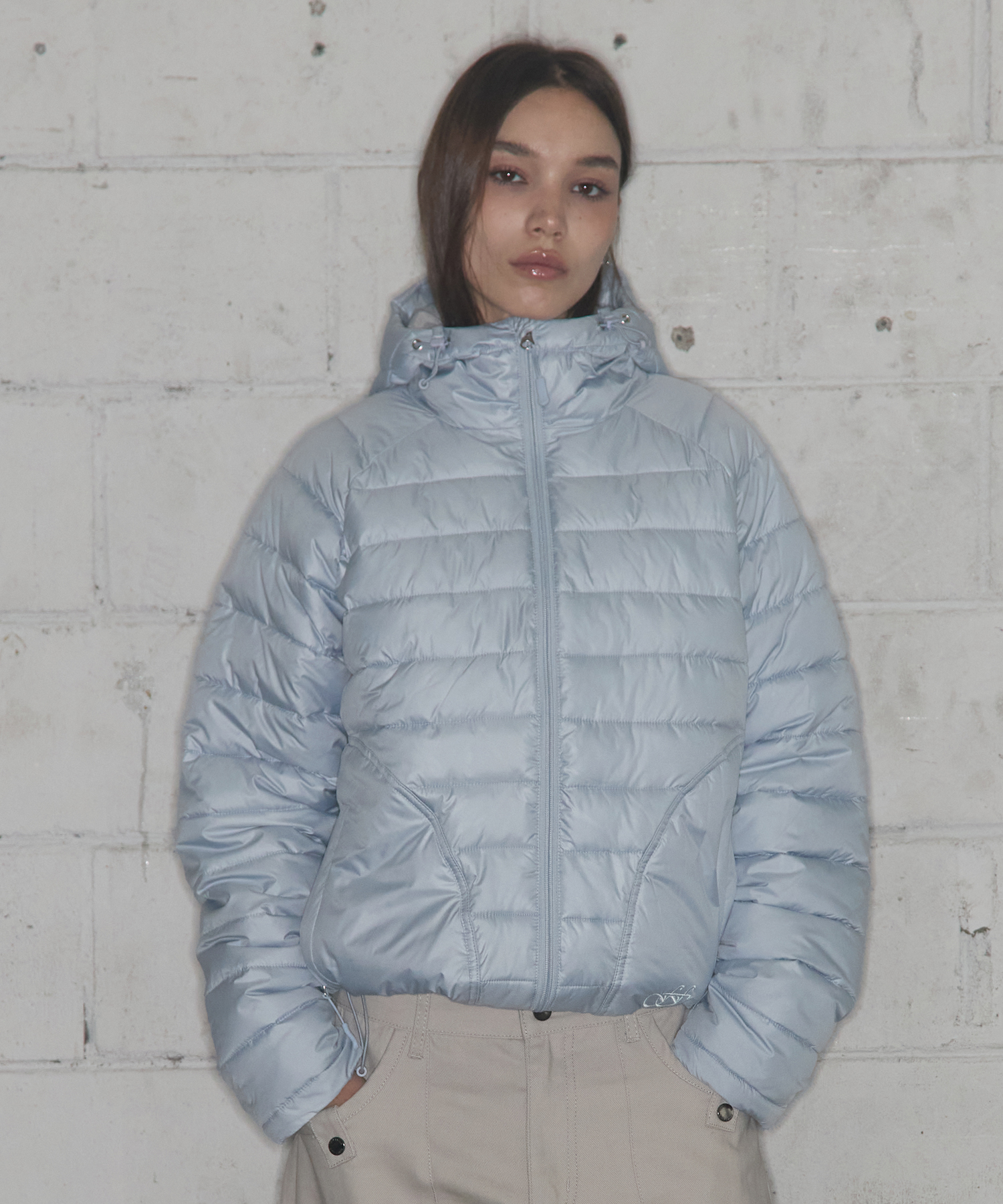LIGHTWEIGHT SWING PUFFER (SKY BLUE) F25ZA001