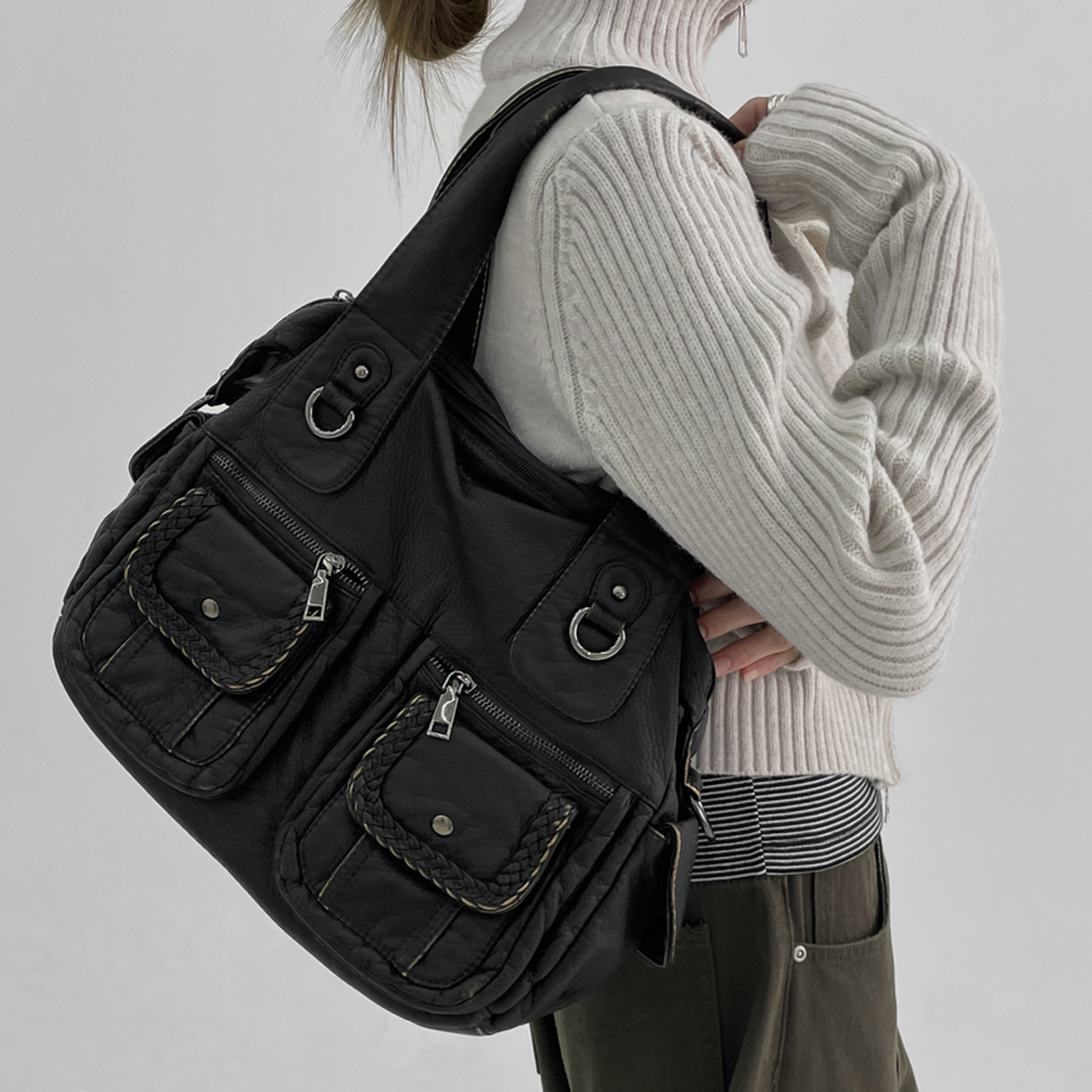 BMSG SKY-HI バックパック ラジゲット付　美品 ブラック ラキムヴィンテージレザーツーウェイショルダーバッグ