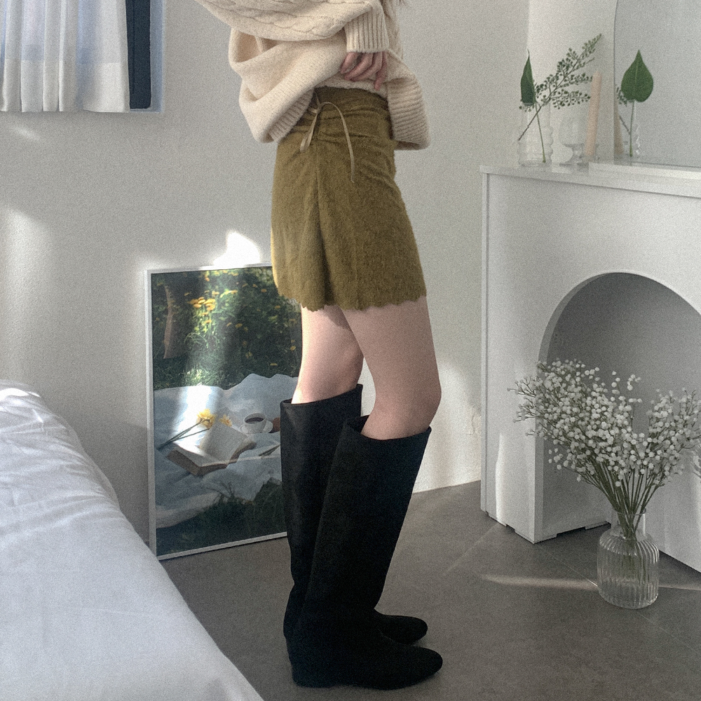 【THEAIRTOWN】レースシャーリングミニスカート♡ インセインマイクロシャーリングスカート - THEAIRTOWN | 60
