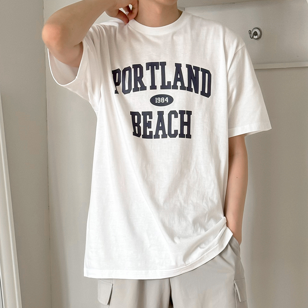 original] PORTLANDレタリング半袖Tシャツ | ファッション通販サイト NUGU