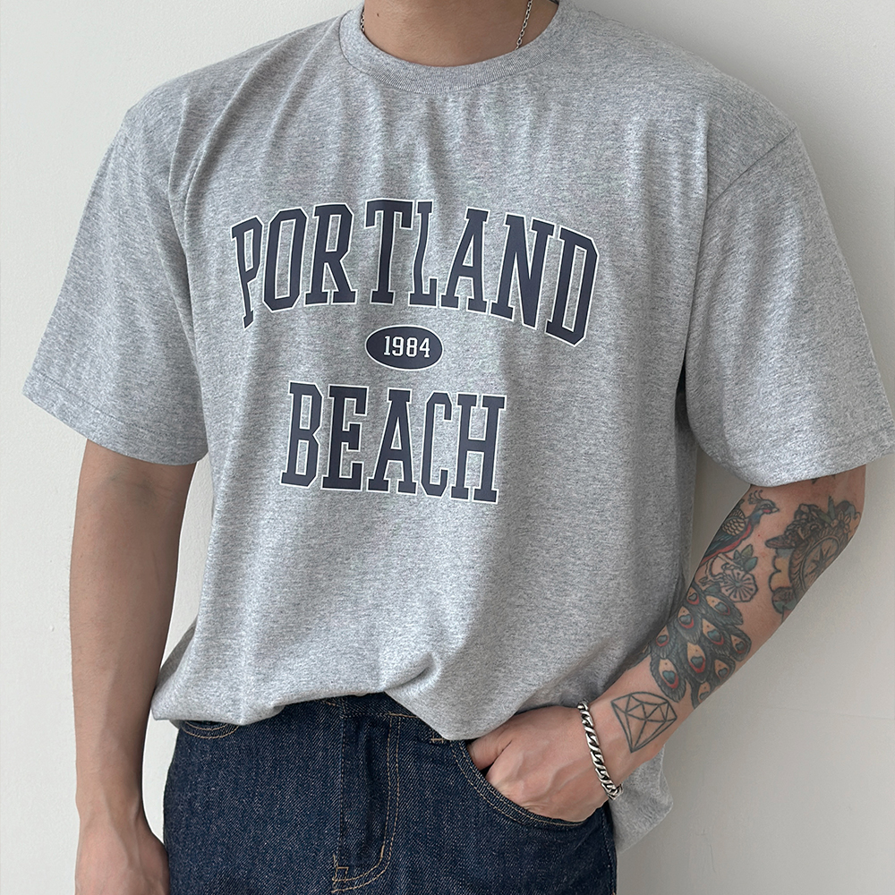 original] PORTLANDレタリング半袖Tシャツ | ファッション通販サイト NUGU