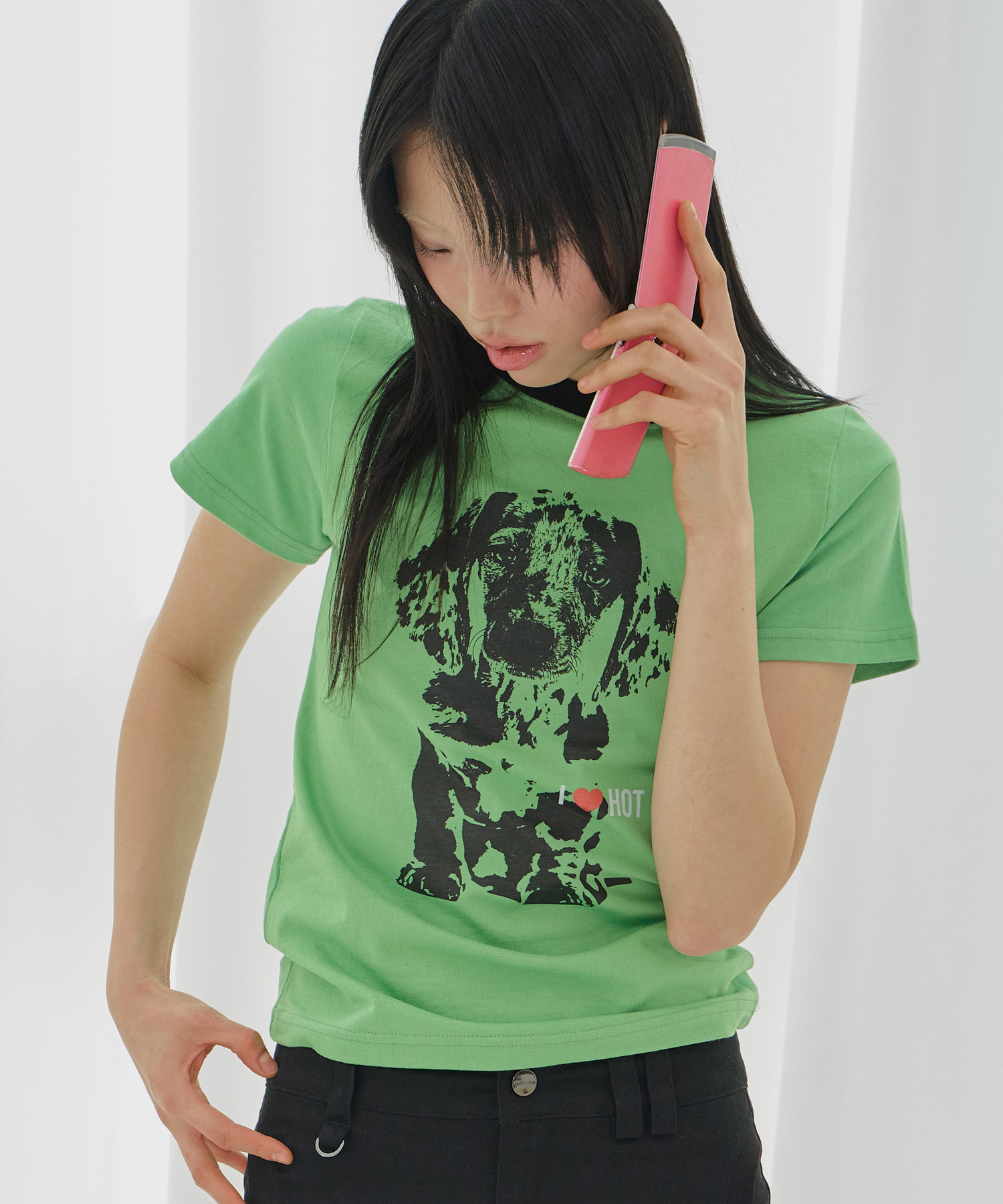 ホットドッグTシャツ(グリーン)