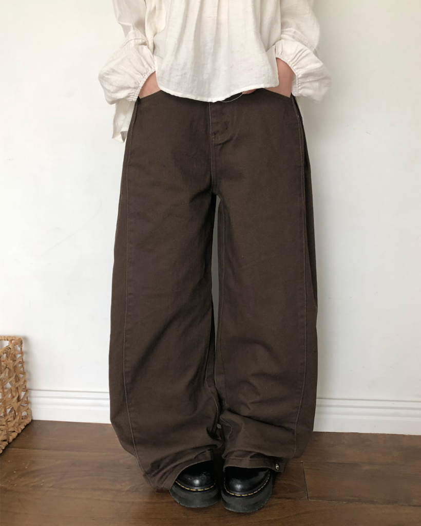 サイドタック ワイド チノパンツ | ファッション通販サイト NUGU