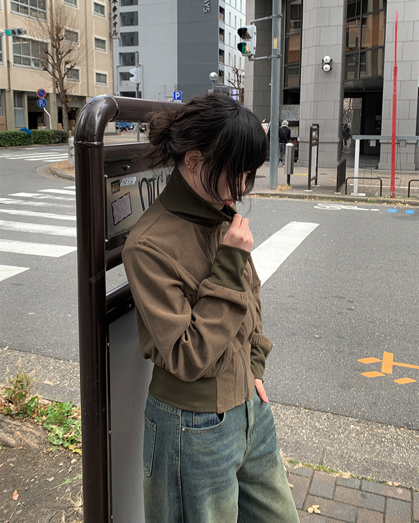 ヴィンテージコーデュロイジップアップジャケット | ファッション通販