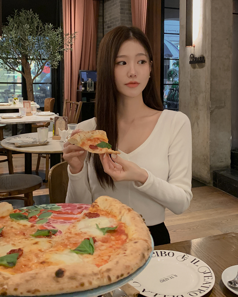 2way ボートネック / Vネック サイドシャーリング リブ Tシャツ