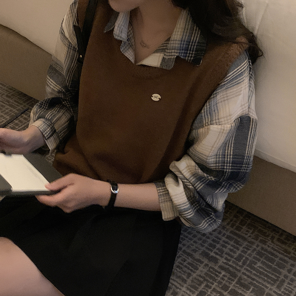 ウールレイヤードトニットベスト | ファッション通販サイト NUGU