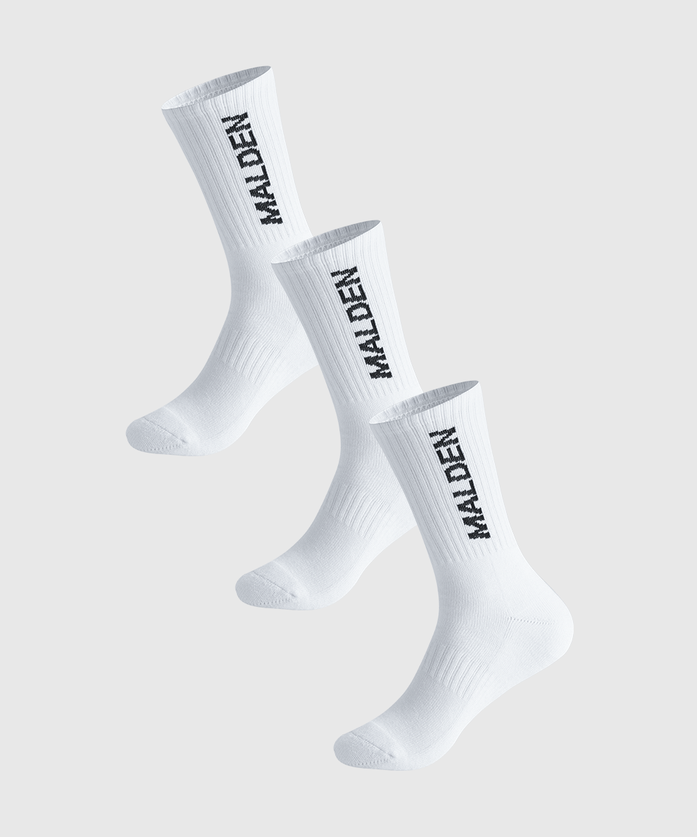 [3pack] Lettering Crew Socks