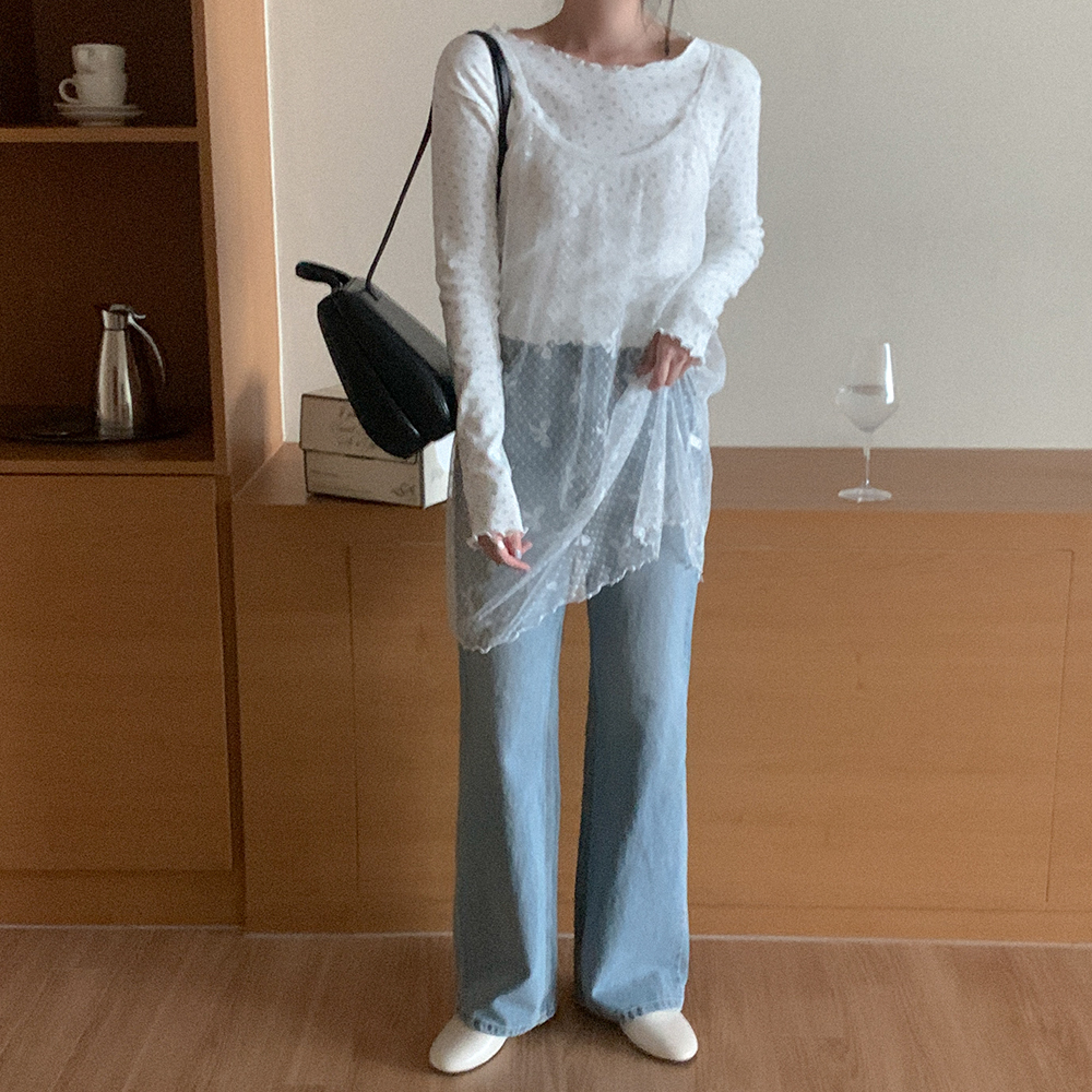 リボン柄シースルーワンピース | ファッション通販サイト NUGU