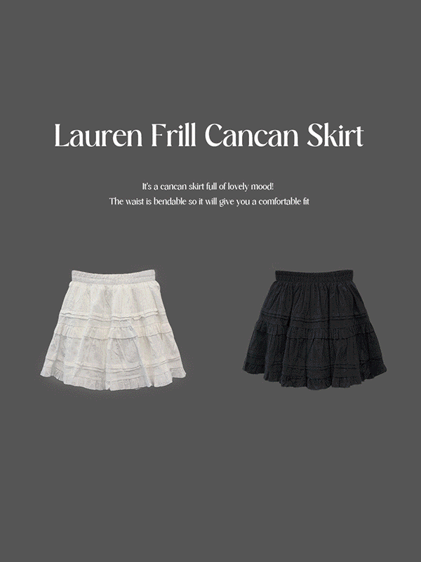フリルティアードスカート(2color)